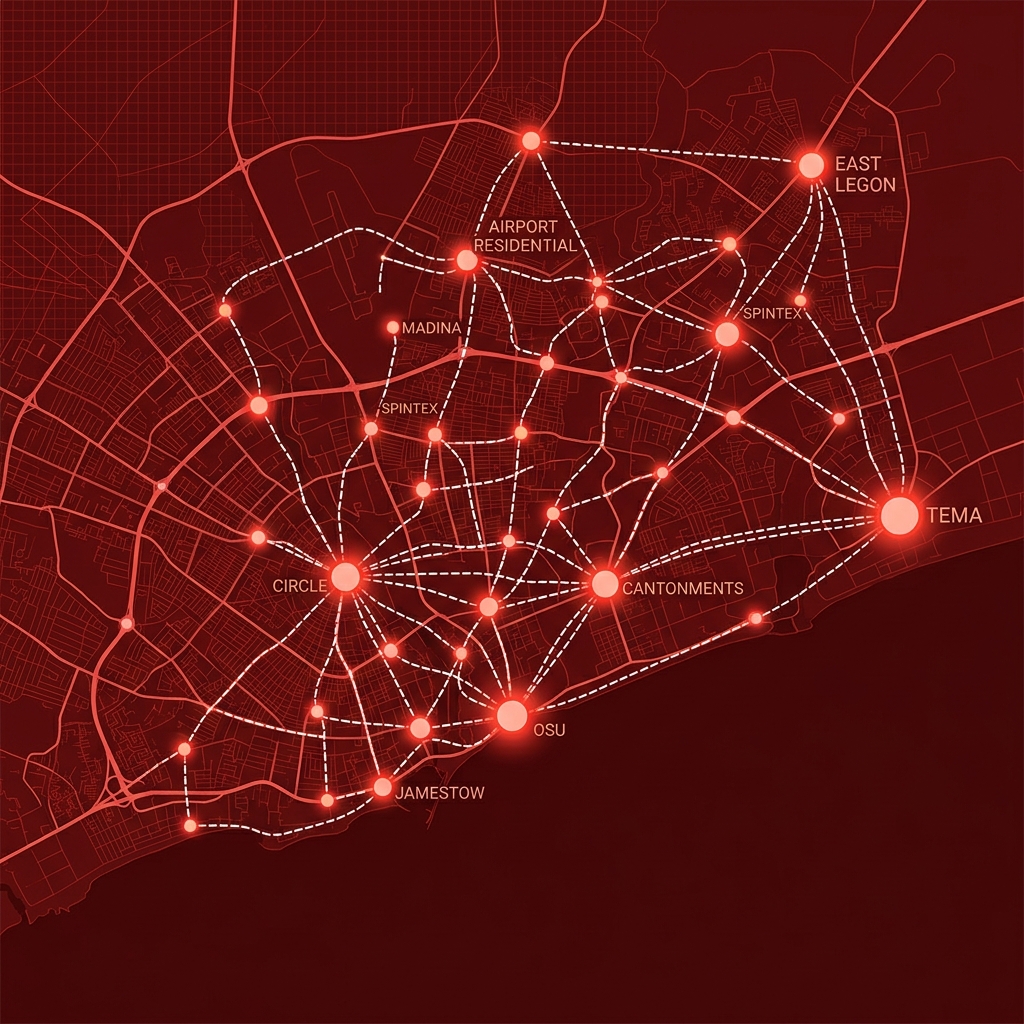 SpeedUp GH delivery network across Accra